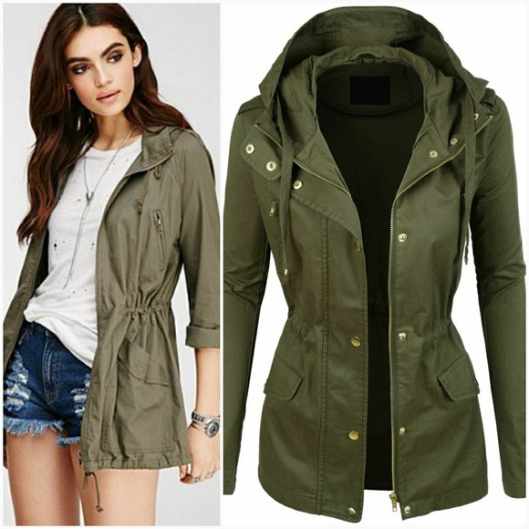 Olive Utility Jacket - Picture 5 of 7