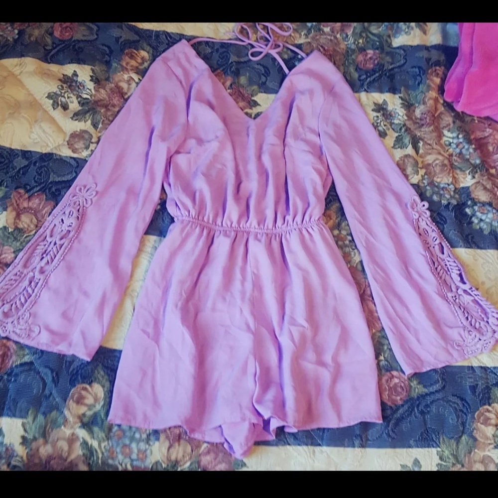 Lilac Romper Charlotte Russe Small
