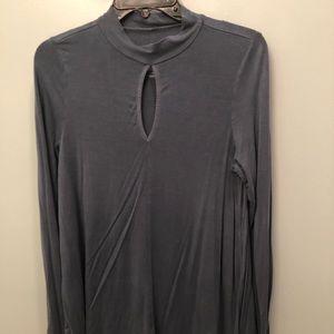Keyhole front long sleeve top American Eagle