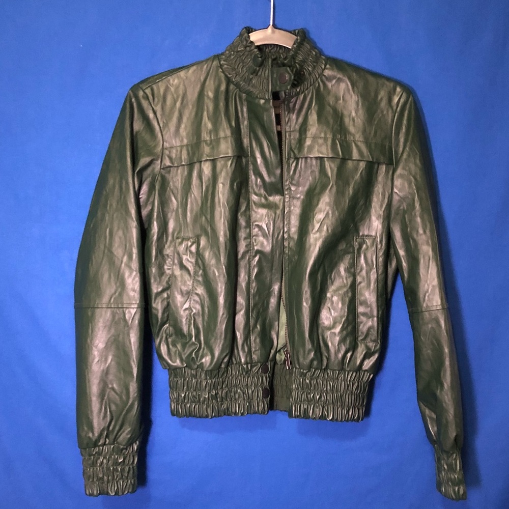 Zara faux leather jacket