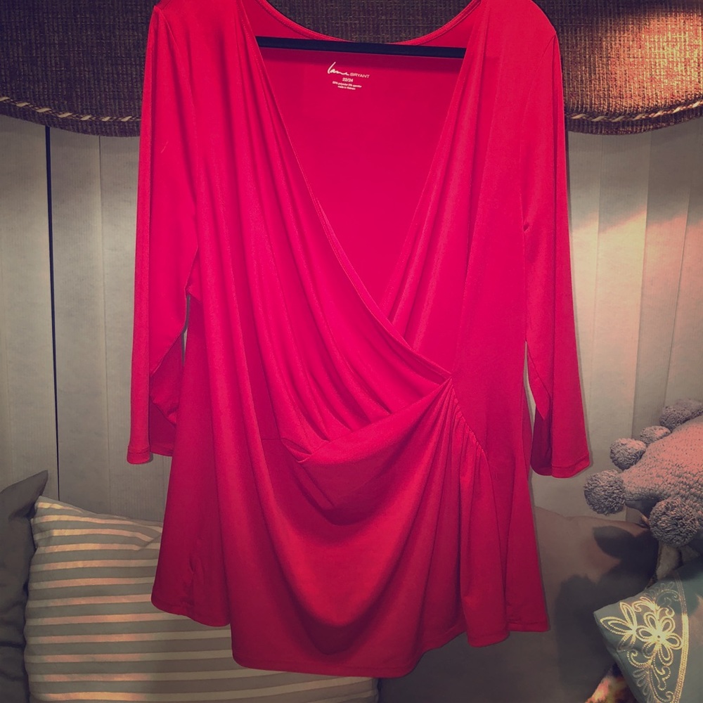 Red Lane Bryant blouse!