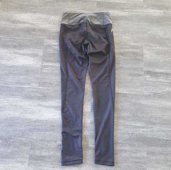 Black Grey Trim Fitted Athletic Legging - Picture 2 of 3