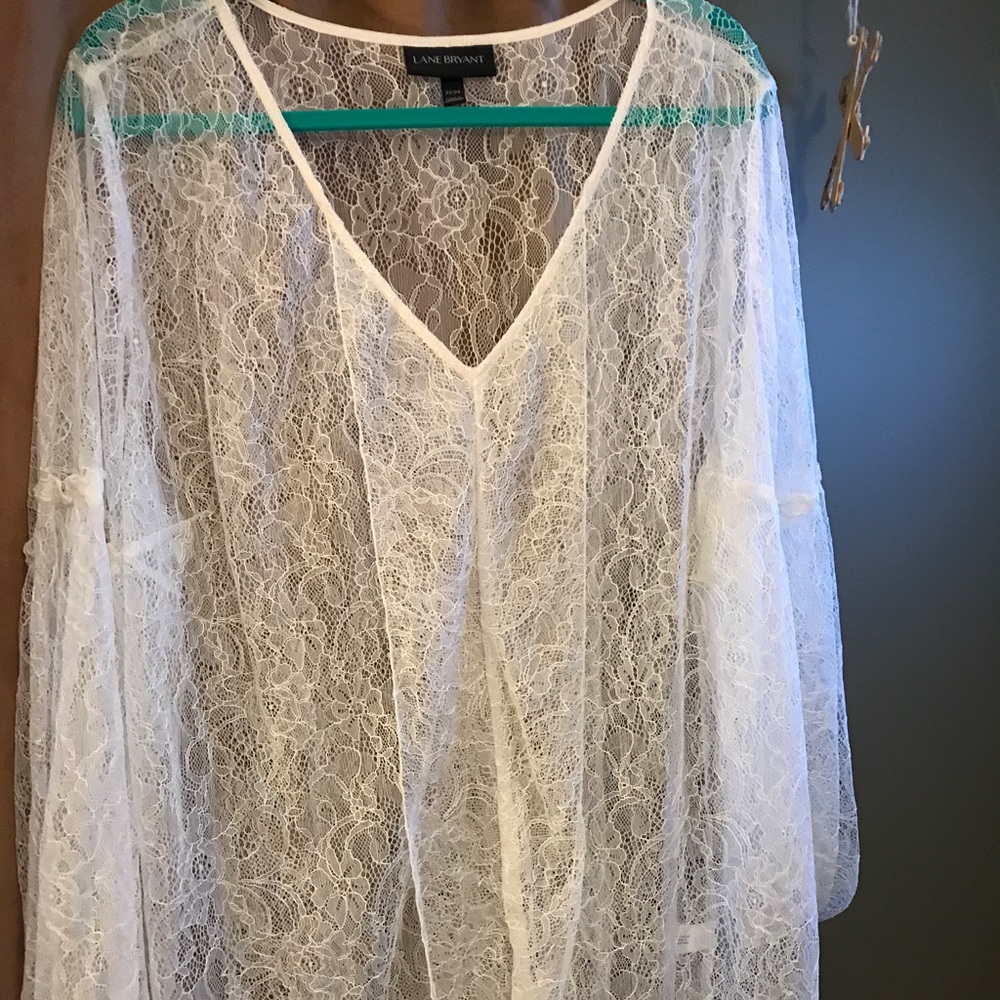 Cream lace shirt