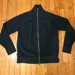 J.Crew navy zip cardigan