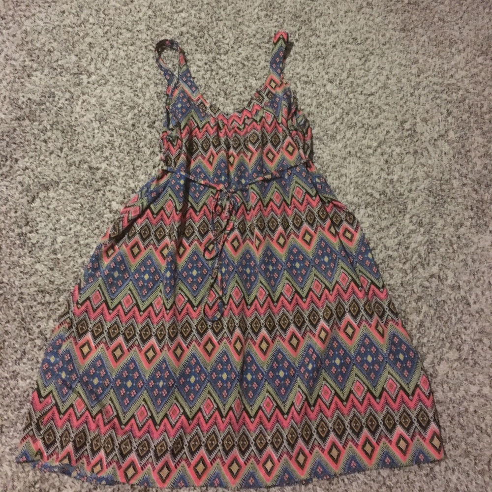 Print mini dress