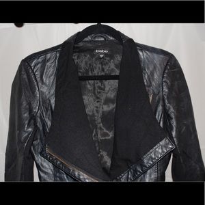 Bebe Black Faux Leather Jacket S