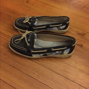 Navy and Plaid Sperry Top Siders women's size 7