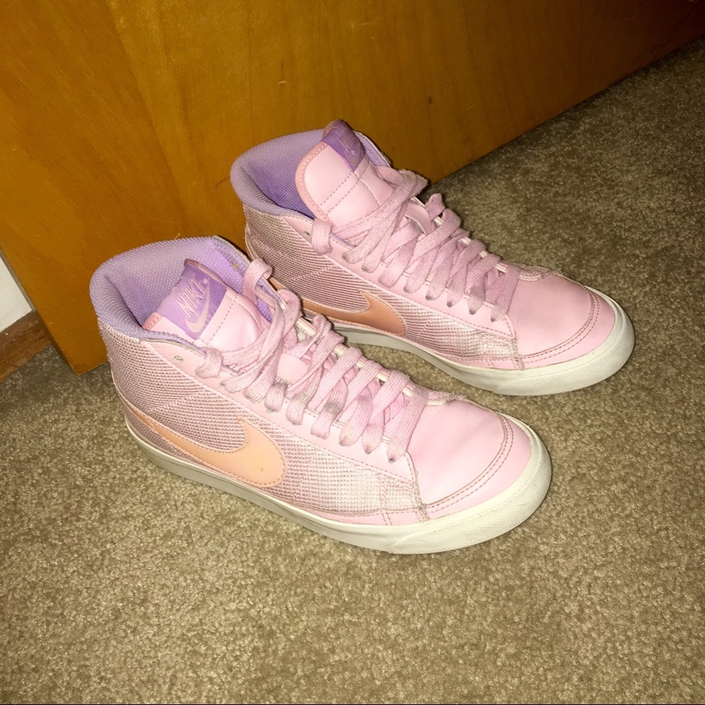 Pink Nike sneakers