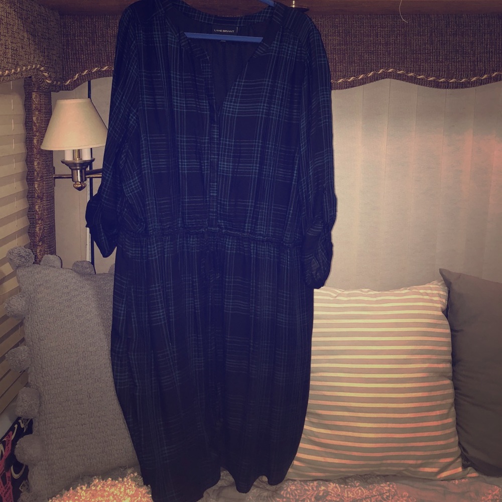 Black&Blue plaid Lane Bryant dress!