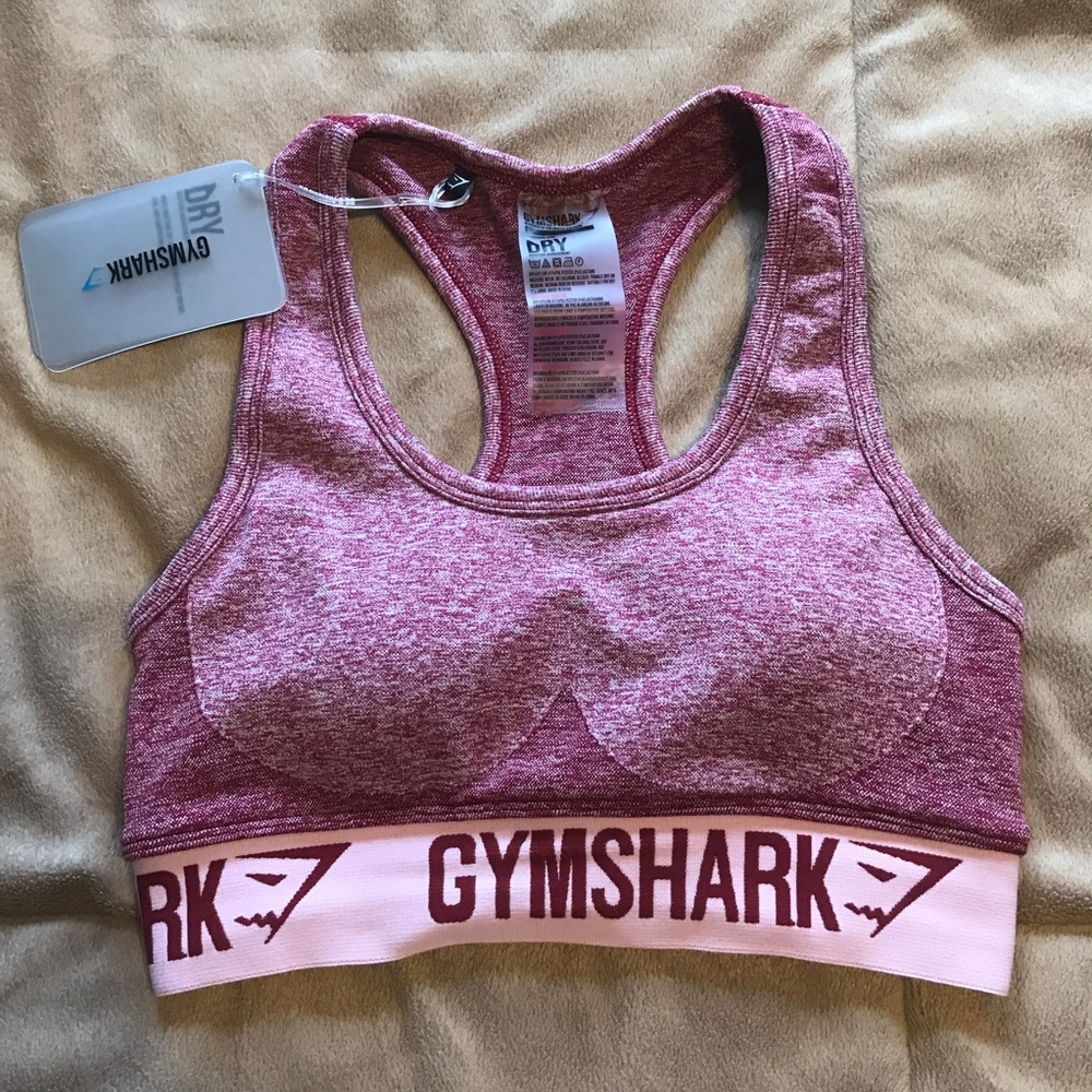 Gymshark Beet Marl Flex Sports Bra