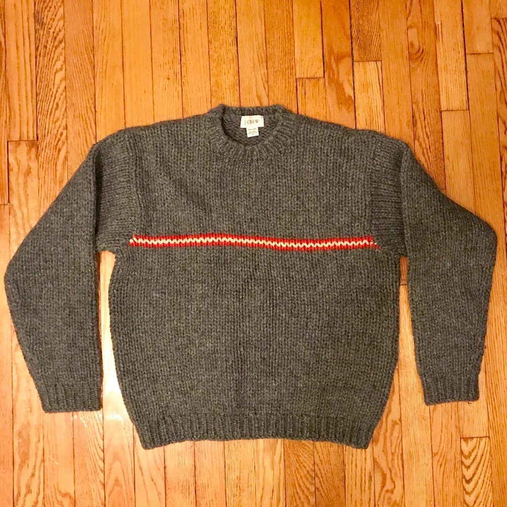 J.Crew wool hand knit sweater