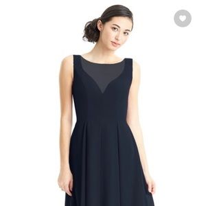 Azazie Short Bridesmaid Kaya Navy dress