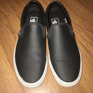 Leather Slip On Vans