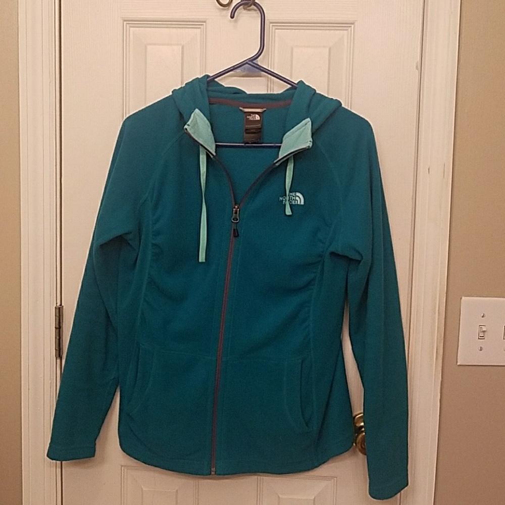 Teal North Face Fleece