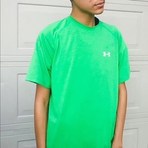 Green Under Armour top