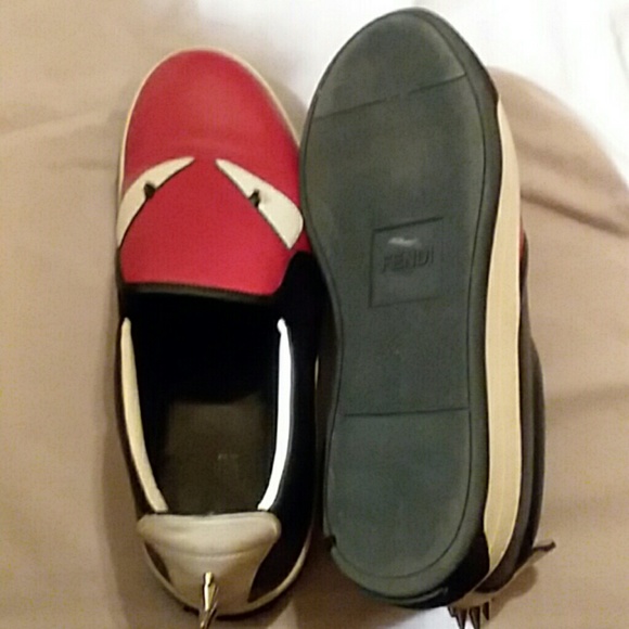 Mens Fendi face sneakers - Picture 4 of 4