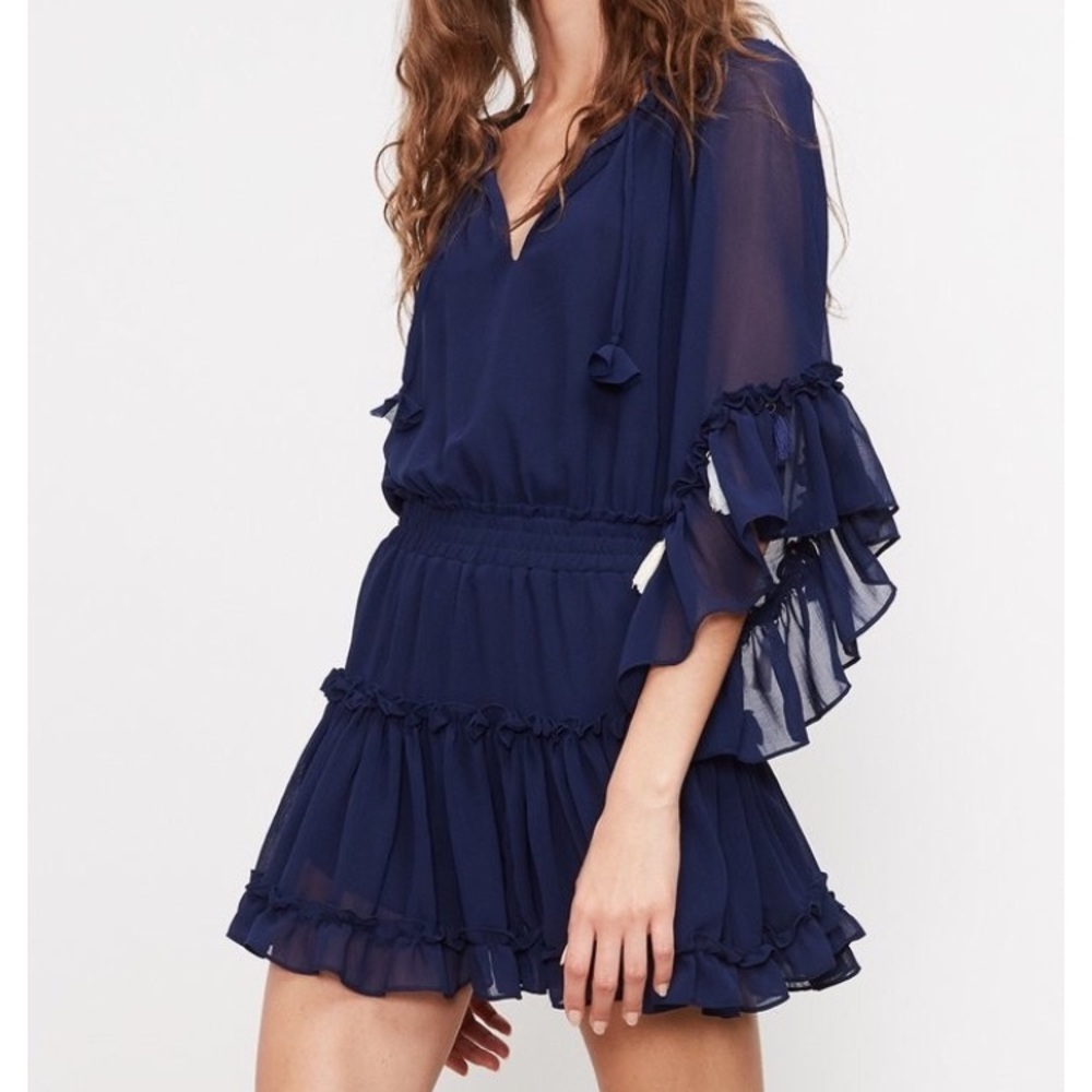 MISA Los Angeles - Ximena Tiered Ruffled Dress