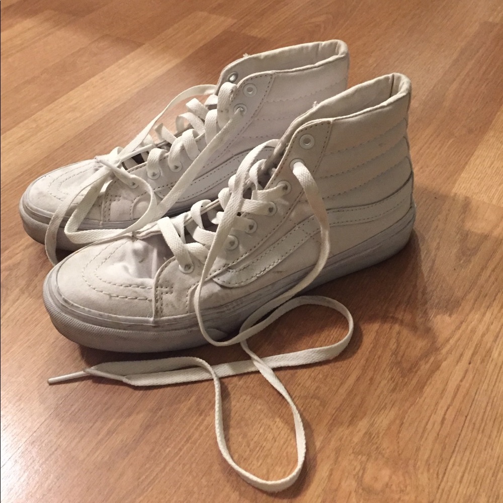 White High Top Vans