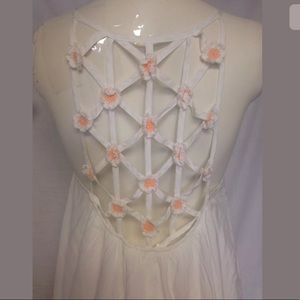 NWT anthropologie Millau open back White dress XS