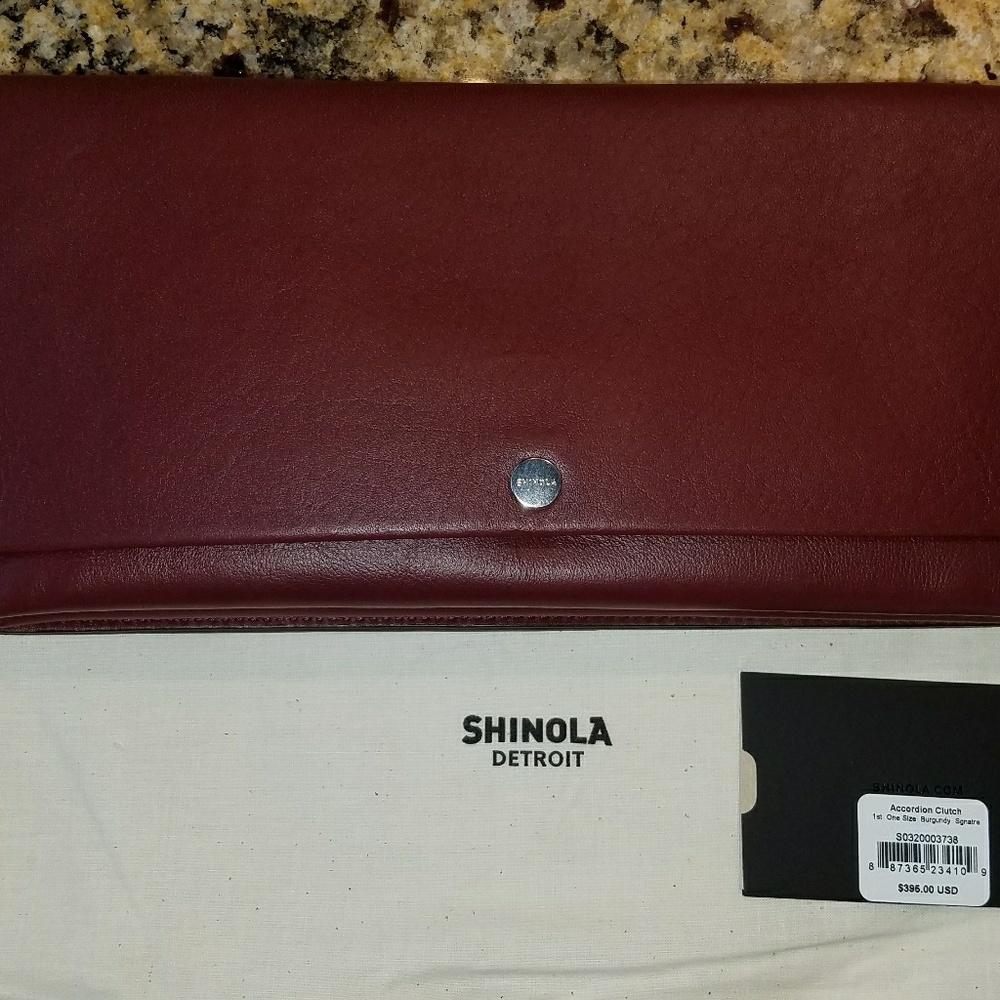 Shinola Accordion Clutch