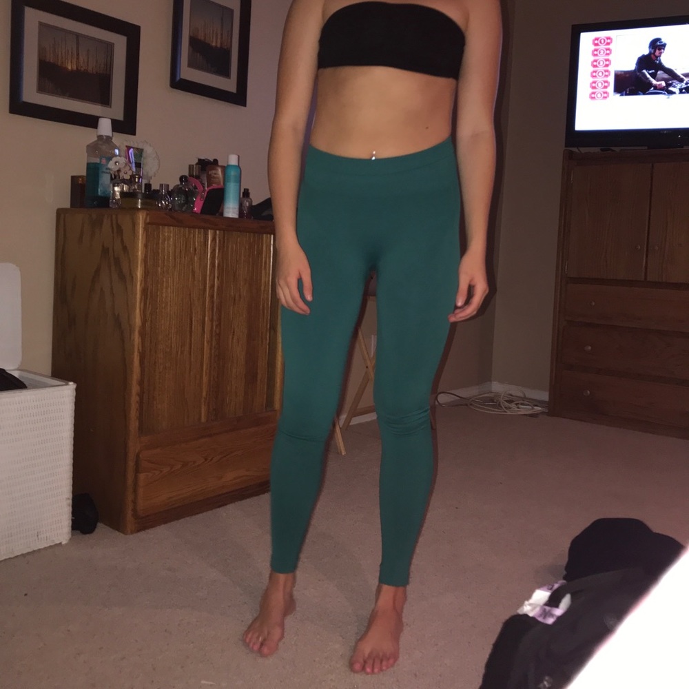 Green Lululemon Leggings