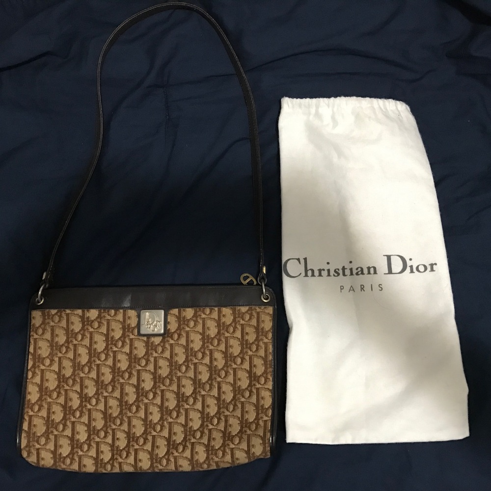 💯%authentic vintage ChristianDior clutchcrossbody