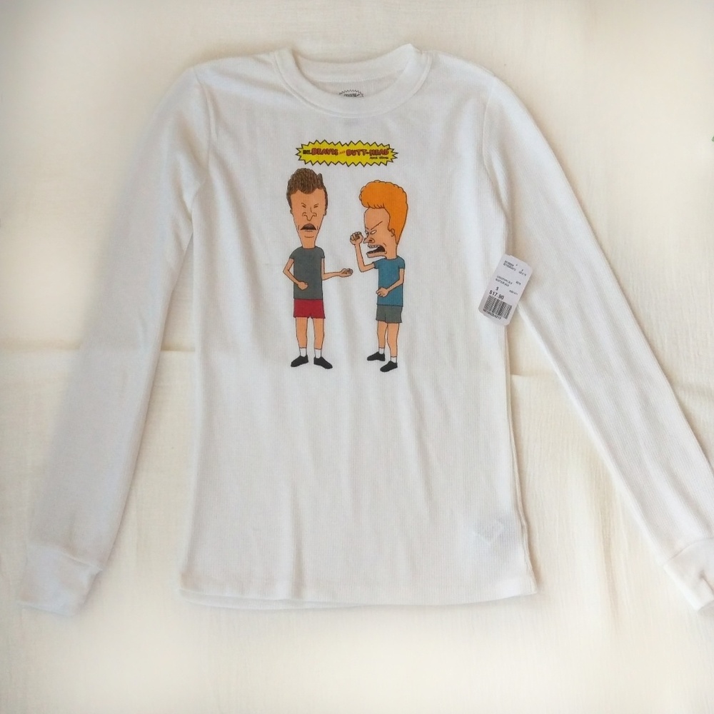 Beavis and Butthead Long sleeve White T-shirt