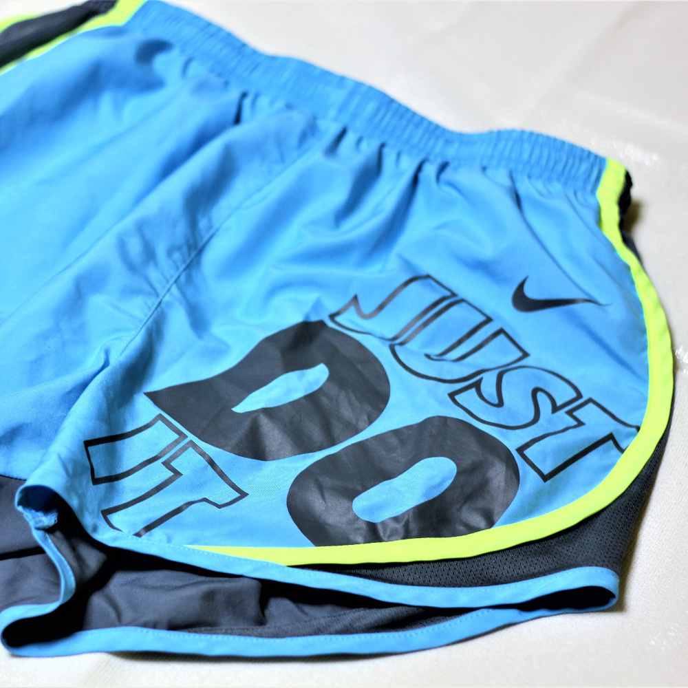 Nike "Just Do It" Lined Running Shorts