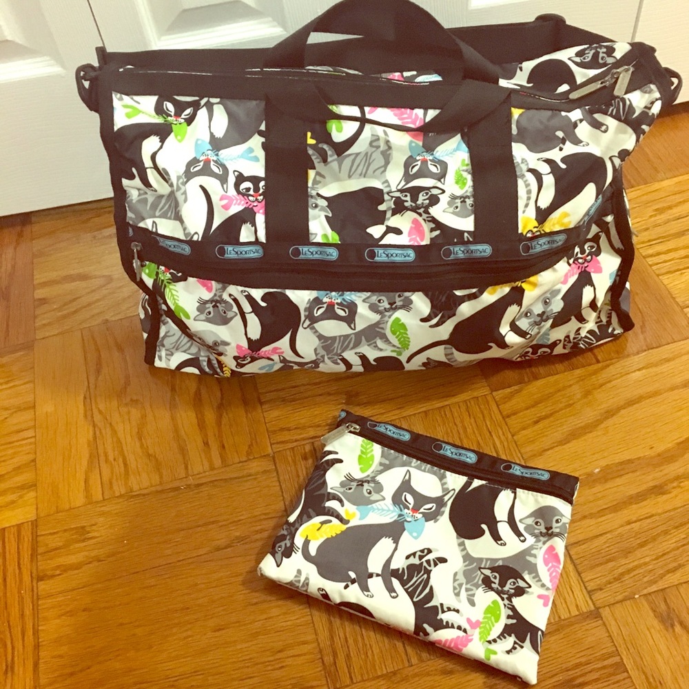 Large Weekender Bag with Matching Pouch