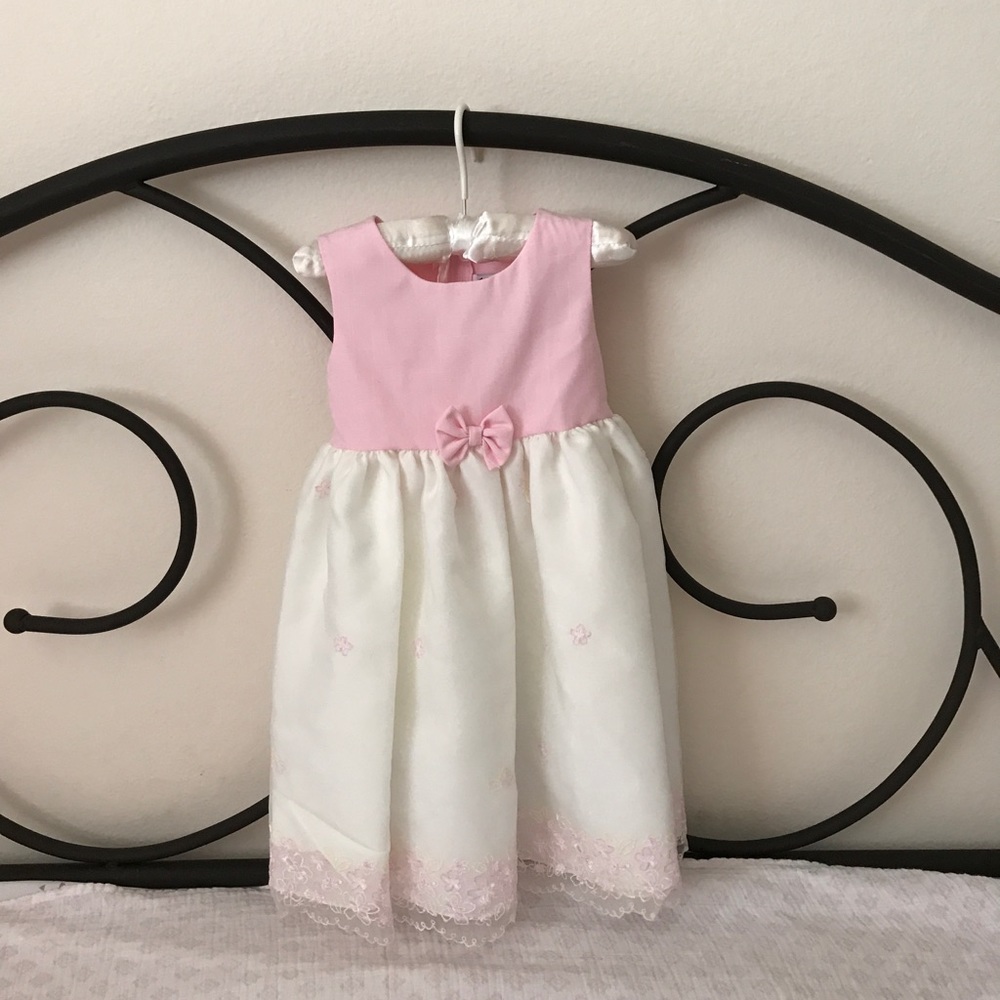 Toddler 2T girl dress with pink sweater