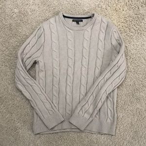 banana republic cable knit sweatshirt