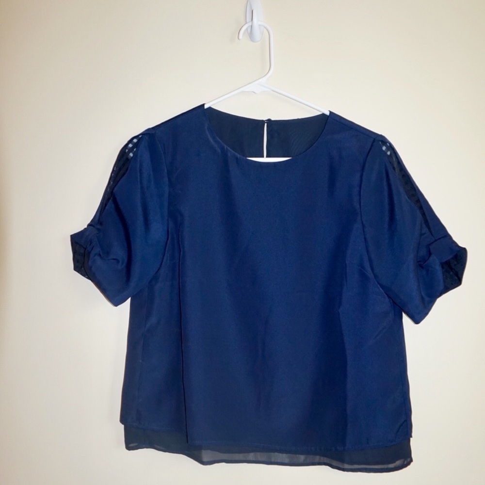 Navy blue blouse