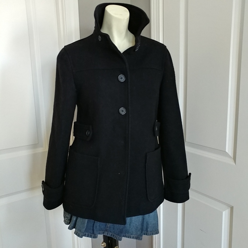 GAP Black Pea-Coat