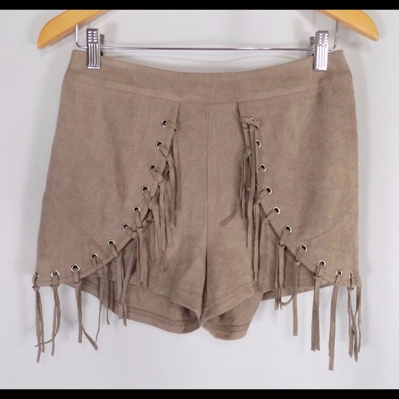 Rosebullet | Shorts | Lf Suede Fringe 