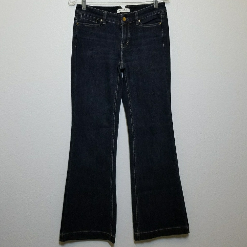 WHITE HOUSE BLACK MARKET blanc 0R flare jeans