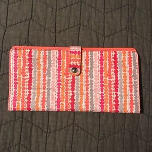 NWOT Vera Bradley Slim Travel Wallet Organizer
