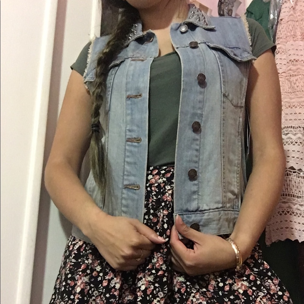 Denim Short Sleeve Jacket