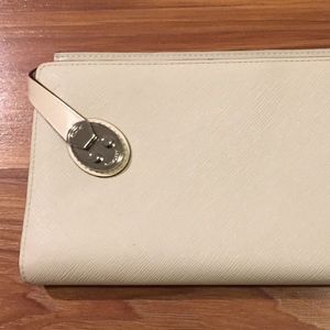 Tumi Cream Clutch/Wallet