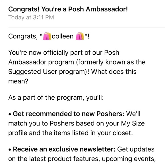 β€οΈπIβm a Posh Ambassador! πβ€οΈ - Picture 2 of 2