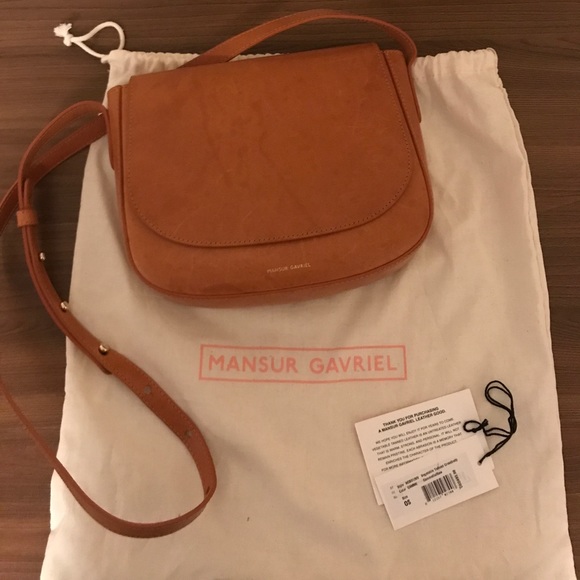 Mansur Gavriel Handbags - Mansur Gavriel Leather Crossbody Flap Bag