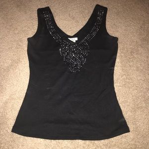 Cache tank top with rhinestones size S