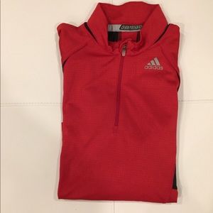 Adidas red & black active top