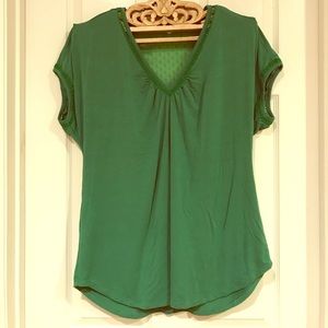 Anthropologie Green Meadow Rue shirt 👚