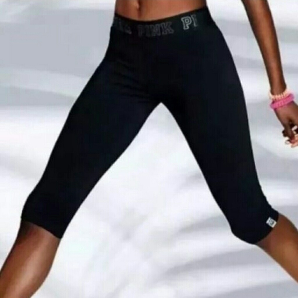 NWT VS PINK ULTIMATE EXTREME CROP SPORTS LEGGINGS