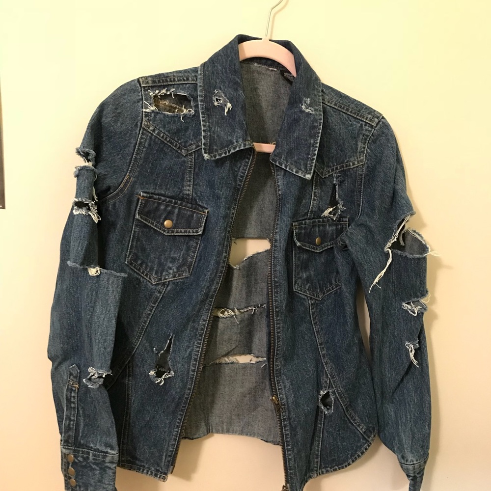 Destroyed Denim Jacket
