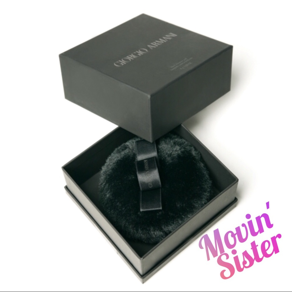 Giorgio Armani Black Shimmer Puff, New In Box