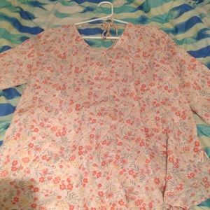 Lauren Conrad floral blouse