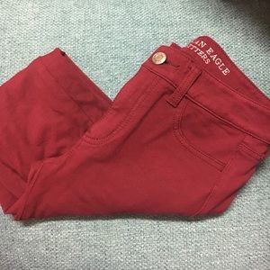 Red jeggings