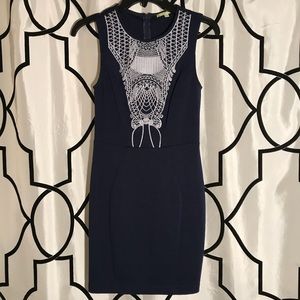 Gianni Bini Navy Blue Shift Dress
