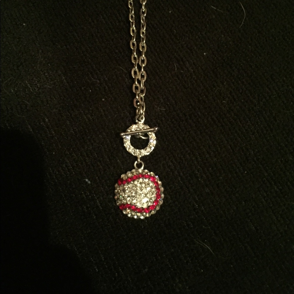 Crystal Baseball Necklace